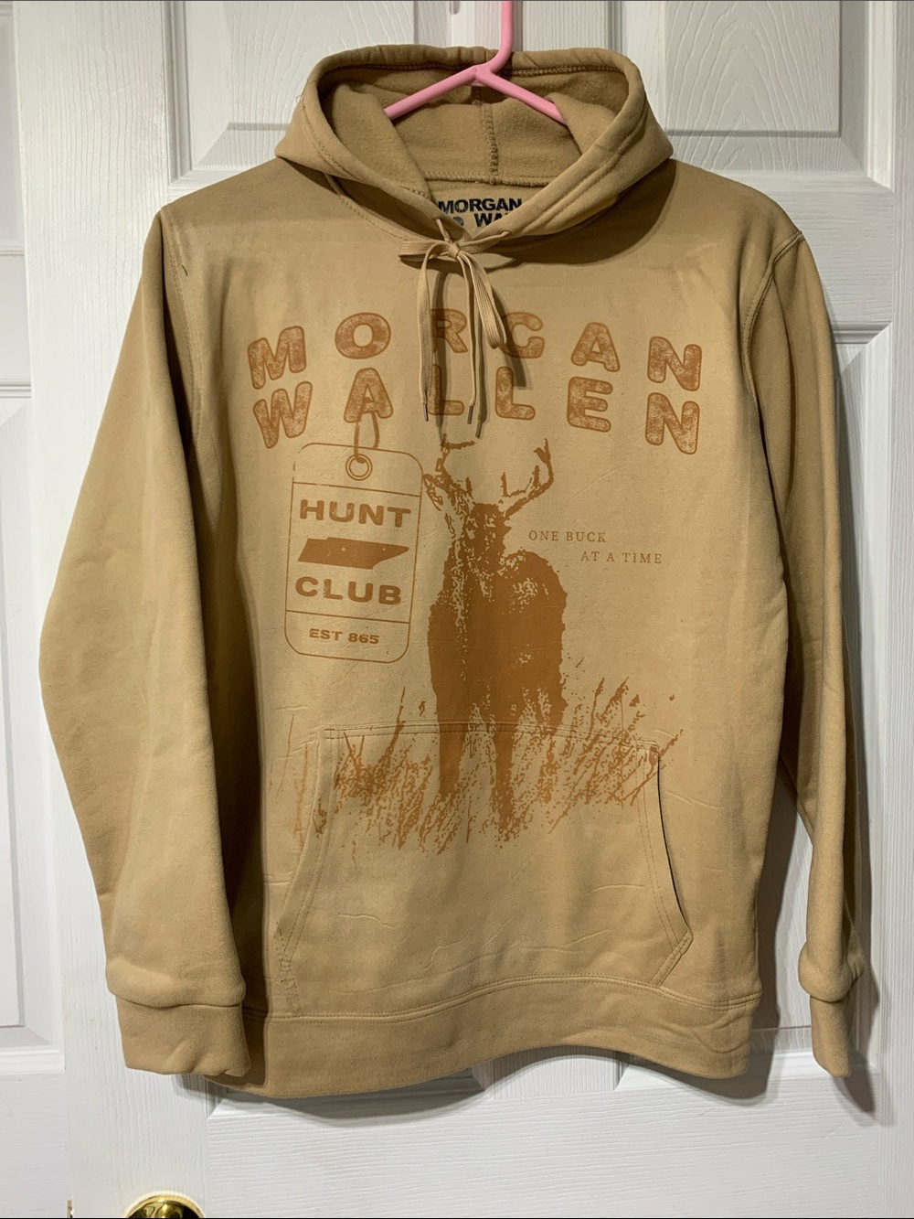 Morgan Wallen Tan Hunt Club Graphic Hoodie